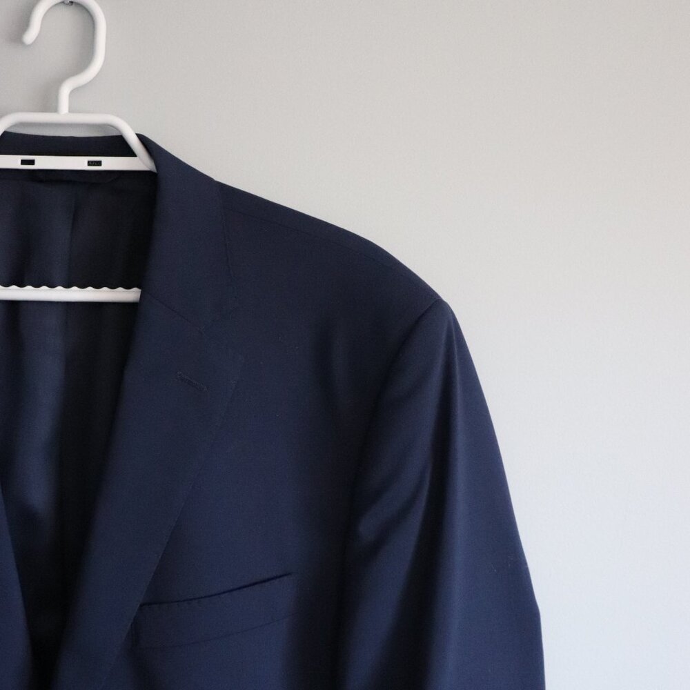 Ralph Lauren Men's Blue 44L Single-Breasted Wool V-Neck Formal Lined Blazer - Picture 5 of 15
